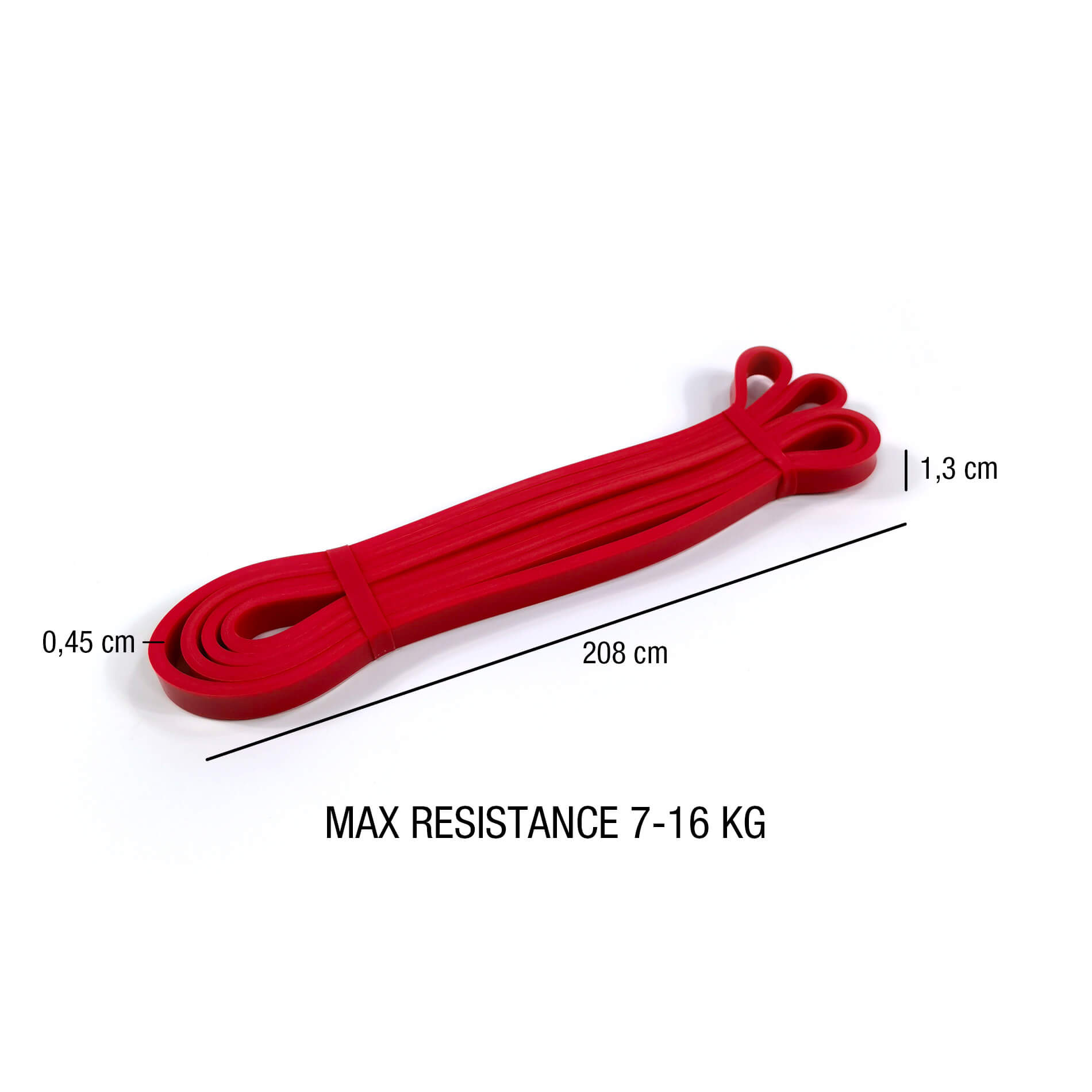 Elastic bands 7-16 kg for fitness and muscle training