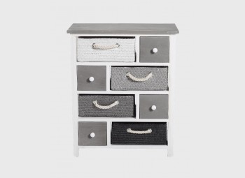 Chest of drawers in modern style with 4 baskets and 4 drawers - RE4325 - Mobili Rebecca®