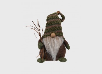 Gnome vert décoratif pour Noël
