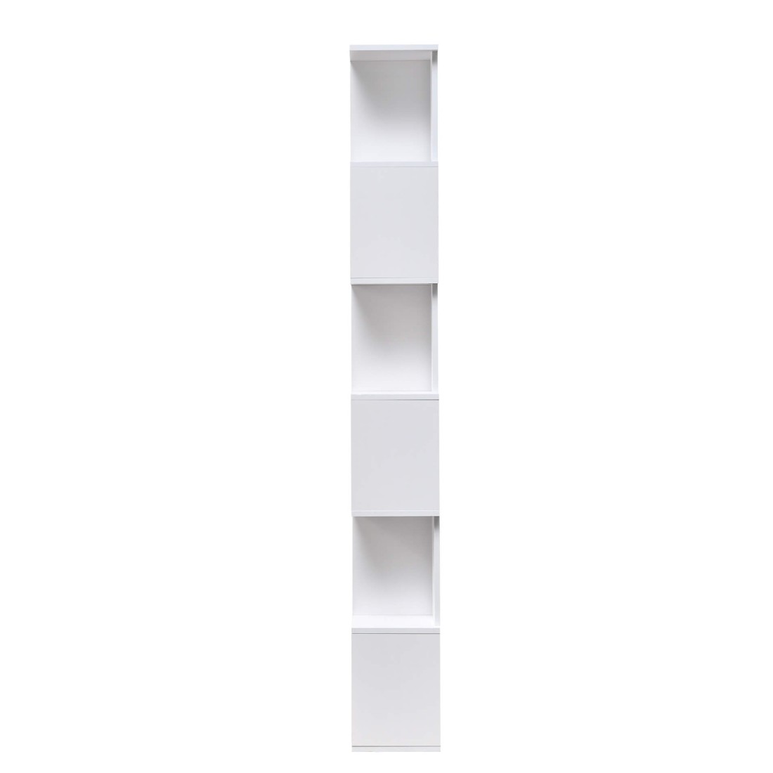 Weißes Bücherregal mit 12 Fächern im modernen Stil - Mobili Rebecca