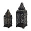 Set of 2 decorative Moroccan metal...