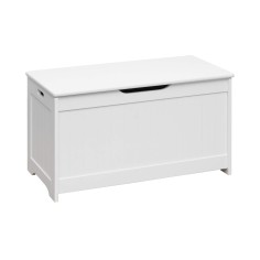 Toy trunk in white MDF for children's bedroom