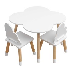 Set aus Tisch und 2 Stühlen für Kinderzimmer