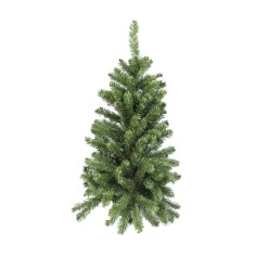 Artificial slim Christmas tree in green color