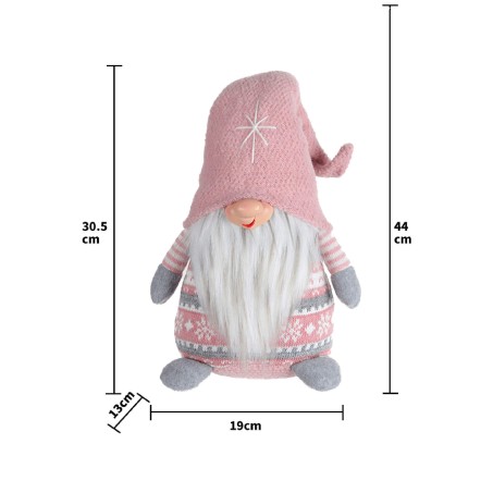 Pink Christmas gnome doorstop and decorative - Mobili Rebecca