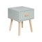 Picea - Green bedside table with 1...