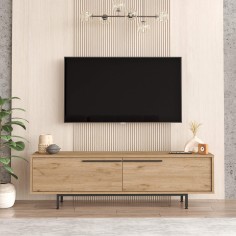 Puka - Low TV cabinet with 2 compartments
