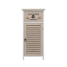 Provencal bathroom cabinet with 1 door and 1 drawer