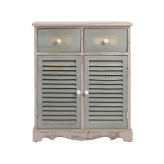 Shabby green and brown multipurpose cupboard