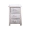 Shabby chic white bedside table with...