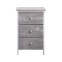 Gray and white shabby cabinet with 3...