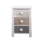 Shabby chic bedside table with 3...