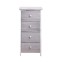 Gray and white shabby style chest of...