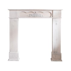 Shabby chic fake white fireplace for living room