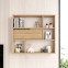 Harad - Wall-mounted bookshelf with 6...