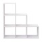 White-scale bookcase with 6 cube...