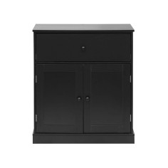 Areca - Small black multipurpose modern-style sideboard