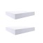 Set of 2 white square shelves in a...