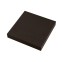 Set of 2 modern square wengé brown...