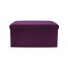 Purple modern style storage bench pouf