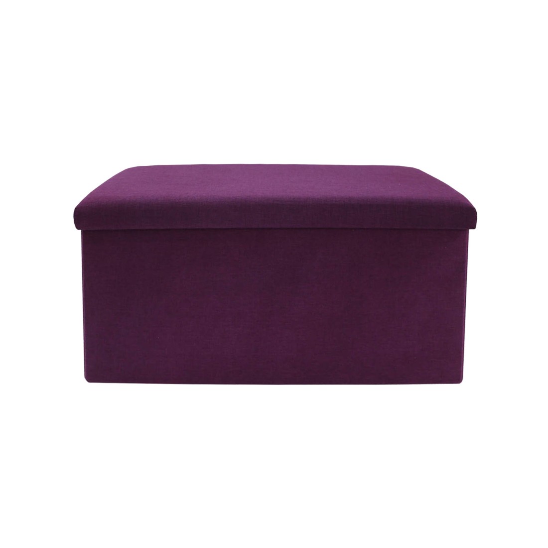 Pouf banc de rangement de style moderne violet