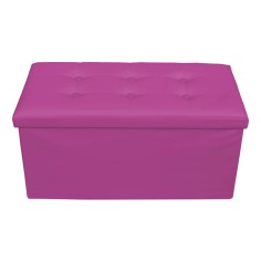 Seat purple pouf container for modern living room