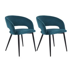 Titoki - 2 chaises de style moderne pour la maison ou le bureau