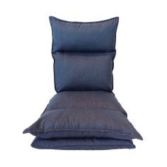Calla - Poltrona da meditazione blue denim reclinabile