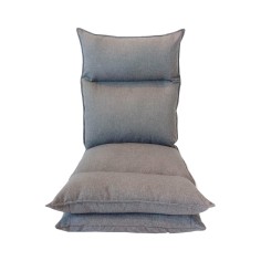 Light gray folding armchair for meditation