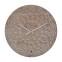 Oryza - Brown wall clock with ethnic...