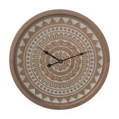 Rubus - Boho chic braune Uhr mit Mandala-Dekoration