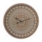 Rubus - Boho chic brown clock with...