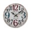 Wall clock with colored numbers in...