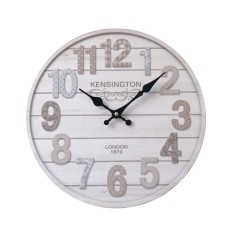 Gray wall clock in modern style