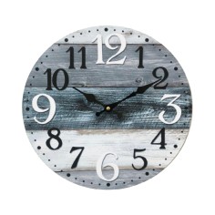Pickled colored wall clock