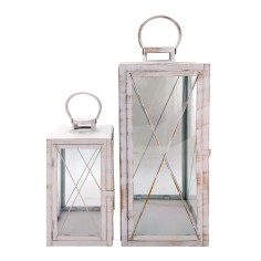 Set of 2 large lanterns for home or outdoor use