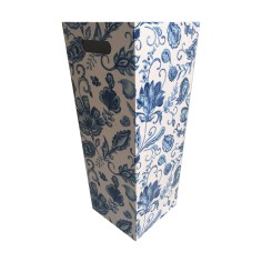 Shabby chic umbrella stand with floral pattern