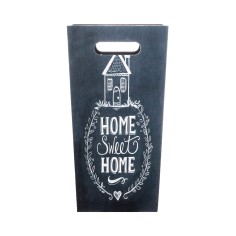 "Home Sweet Home" gray decorative umbrella stand