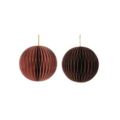 Corylus - Paper Christmas tree balls in 2 colors