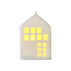 Strobus - Ceramic Christmas cottage with lights