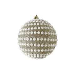 Tulista - Christmas tree baubles with gold-colored beads