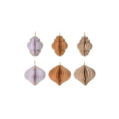 Taka - Christmas tree pendants in 2 shapes and 3 colours