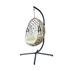 Potos - Suspended garden rocking chair with stand