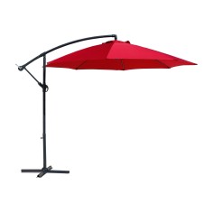 Ajuga - Red garden umbrella with lateral arm