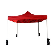 Boldo - Red 3x3 gazebo with weights for outdoors