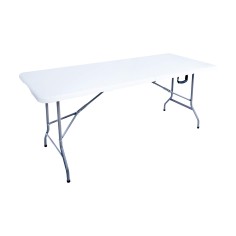 Folding outdoor table in plastic