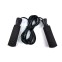 Black jumping rope with ergonomic...