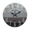 Gray and black wall clock in vintage...
