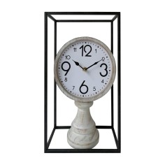 Round table clock in classic style