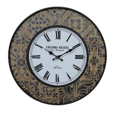 Clock with coastal style majolica decorations